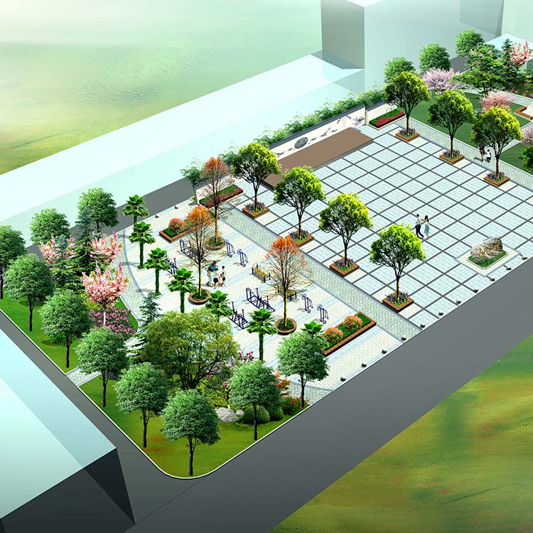 嘉祥臥龍山鎮(zhèn)文化廣場(chǎng)